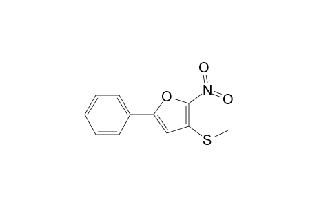 3-(methylthio)-2-nitro-5-phenyl-furan