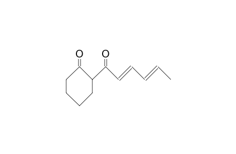 2([E,E]-2,4-Hexadienoyl)-cyclohexanone