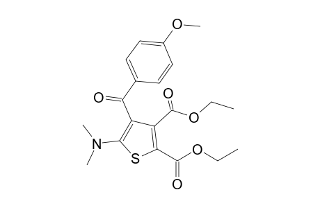 Diethyl 5-dimethylamino 4-(4-methoxybenzoyl)-2,3-thiophenedicarboxylate