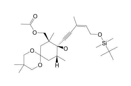 #25;(+/-)-(9Z)-(8R*,9S*,10S*)-8-ACETOXYMETHYL-9-(5-TERT.-BUTYL-DIMETHYLSILYLOXY-3-METHYLPENT-3-EN-1-YNYL)-3,3,8,10-TETRAMETHYL-1,5-DIOXASPIRO-[5,5]-UNDECAN-9-O