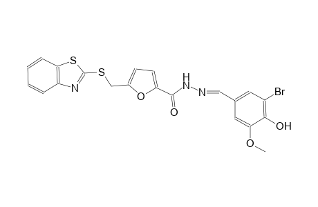 5-[(1,3-benzothiazol-2-ylsulfanyl)methyl]-N'-[(E)-(3-bromo-4-hydroxy-5-methoxyphenyl)methylidene]-2-furohydrazide