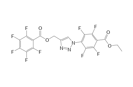 {1-[4-(ethoxycarbonyl)-2,3,5,6-tetrafluorophenyl]-1H-1,2,3-triazol-4-yl}methyl pentafluorobenzoate