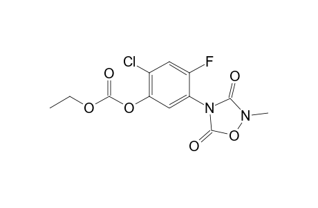 2-Methyl-4-(4'-chloro-2'-fluoro-5'-ethoxycarbonyloxyphenyl)-1,2,4-oxadiazolidine-3,5-dione