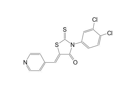 (5Z)-3-(3,4-dichlorophenyl)-5-(4-pyridinylmethylene)-2-thioxo-1,3-thiazolidin-4-one