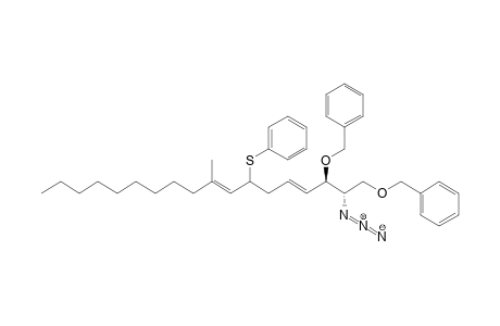 [(1R,2E,6E)-1-[(1S)-1-azido-2-benzoxy-ethyl]-7-methyl-5-(phenylthio)hexadeca-2,6-dienoxy]methylbenzene