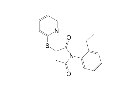 1-(2-ethylphenyl)-3-(2-pyridinylsulfanyl)-2,5-pyrrolidinedione