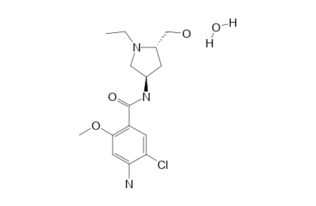 4-AMINO-5-CHLORO-2-METHOXY-N-[(2R,4S)-1-ETHYL-2-HYDROXYMETHYL-4-PYRROLIDINYL]-BENZAMIDE-HYDRATE