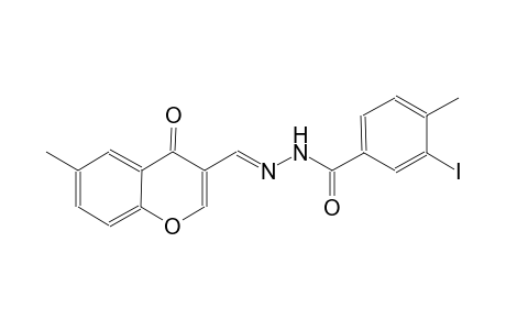 3-iodo-4-methyl-N'-[(E)-(6-methyl-4-oxo-4H-chromen-3-yl)methylidene]benzohydrazide