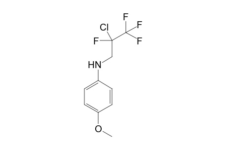 N-(2-Chloro-2,3,3,3-tetrafluoropropyl)-4-methoxyaniline