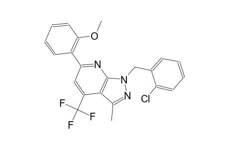 1H-pyrazolo[3,4-b]pyridine, 1-[(2-chlorophenyl)methyl]-6-(2-methoxyphenyl)-3-methyl-4-(trifluoromethyl)-