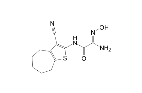 N-(3'-Cyanocyclohepta[4,5-a]thiophen-2'-yl)-1-(hydroxyimino)-1-aminoacetamide