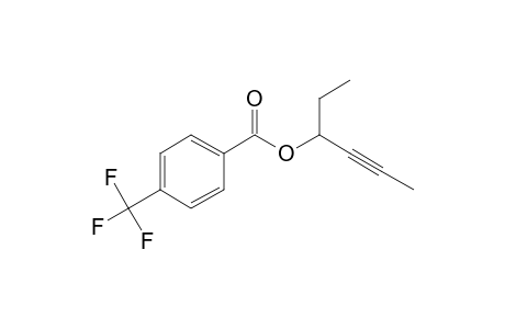 4-(Trifluoromethyl)benzoic acid, hex-4-yn-3-yl ester