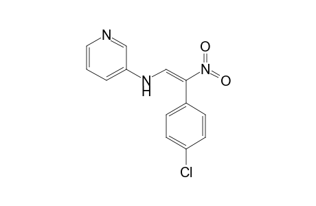 2-(4-Chlorophenyl)-N-(3-pyridyl)-2-nitroethen-1-amine