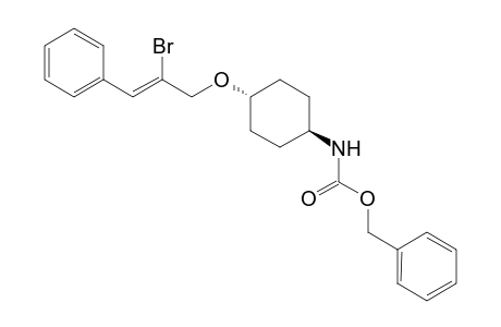 Benzyl (trans)-4-(2-bromo-3-phenylallyloxy)cyclohexylcarbamate