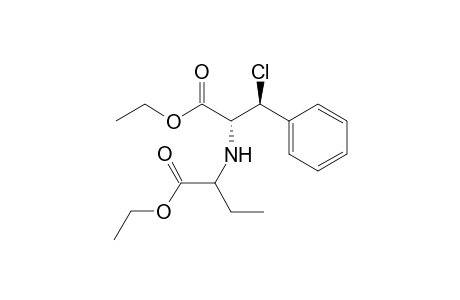 (2R,3S) Ethyl 3-chloro-2(1-ethoxycarbonyl-1-ethyl)methylamino-3-phenylpropionate