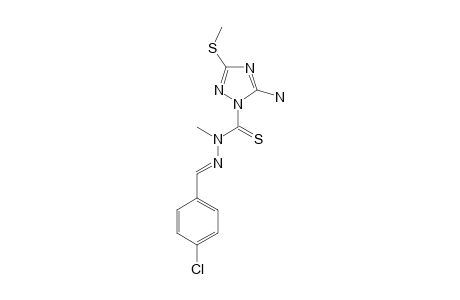 5-amino-N-[(4-chlorobenzylidene)amino]-N-methyl-3-(methylthio)-1,2,4-triazole-1-carbothioamide