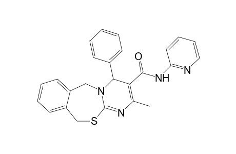2-Methyl-4-phenyl-N-(pyridine-2-yl)-6,11-dihydro-4H-benzo[e]pyrimido [2,1-b][1,3]thiazepine-3-carboxamide