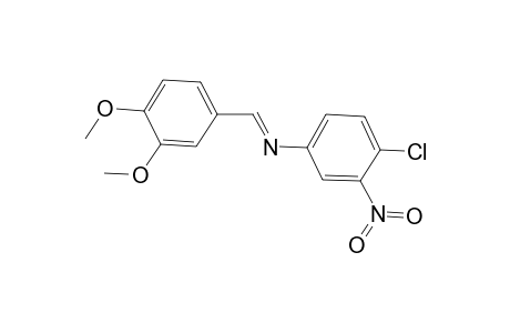 4-Chloro-N-[(E)-(3,4-dimethoxyphenyl)methylidene]-3-nitroaniline