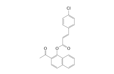 (E)-2-ACETYL-NAPHTHALEN-1-YL-3-(4-CHLOROPHENYL)-ACRYLATE