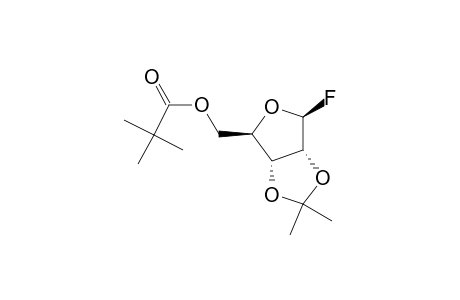 2,3-O-Isopropylidene-5-O-pivaloyl-.beta.-D-ribofuranosyl fluoride