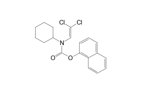 Carbamic acid, N-(2,2-dichloroethenyl)-N-cyclohexyl)-, 1-naphthyl ester