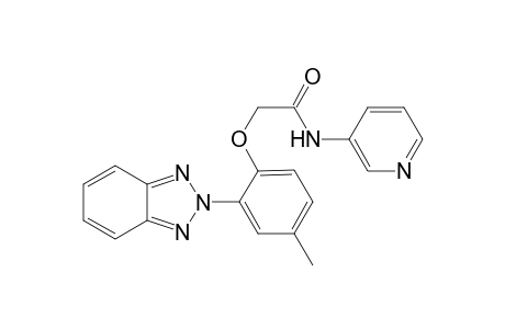 Acetamide, 2-[2-(2H-1,2,3-benzotriazol-2-yl)-4-methylphenoxy]-N-(3-pyridinyl)-