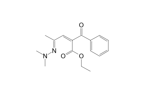 Benzenepropanoic acid, .alpha.-[2-(dimethylhydrazono)propylidene]-.beta.-oxo-, ethyl ester