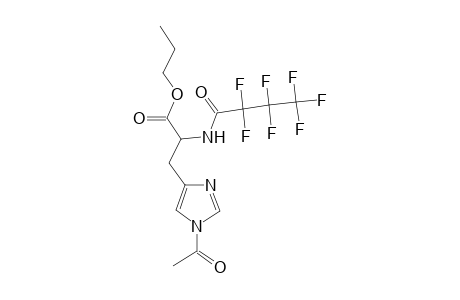 Propyl 3-(1-acetyl-1H-imidazol-4-yl)-2-[(2,2,3,3,4,4,4-heptafluorobutanoyl)amino]propanoate