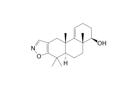 (+/-)-(4aS,8R,8aR,10aR)-8-Hydroxy-1,1,4a,8a-tetramethyl-1,2,4a,6,7,8,8a,9,10,10a-decahydrophenanthreno[3,2-d] isoxazole