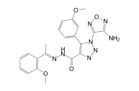1-(4-amino-1,2,5-oxadiazol-3-yl)-5-(3-methoxyphenyl)-N'-[(E)-1-(2-methoxyphenyl)ethylidene]-1H-1,2,3-triazole-4-carbohydrazide