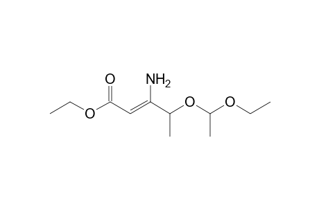 2-Pentenoic acid, 3-amino-4-(1-ethoxyethoxy)-, ethyl ester
