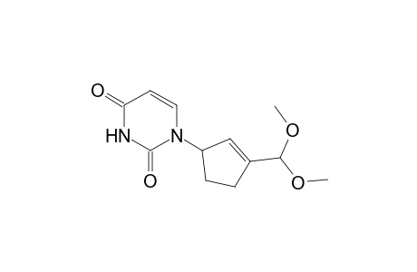 1-( 3'-Methoxymethoxymethyl-2'-cyclopentenyl)-uracil