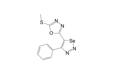 2-(methylthio)-5-(4-phenyl-5-selenadiazolyl)-1,3,4-oxadiazole