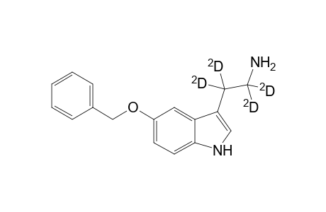 O-benzyl-.alpha.,.alpha.,.beta.,.beta.-D4-serotonin
