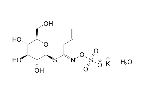 1-thio-beta-D-glucopyranose, 1-(3-butenohydroximate), NO-(hydrogen sulfate), monopotassium salt, monohydrate