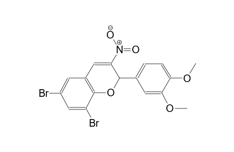 6,8-Dibromo-2-(3,4-dimethoxyphenyl)-3-nitro-2H-chromene