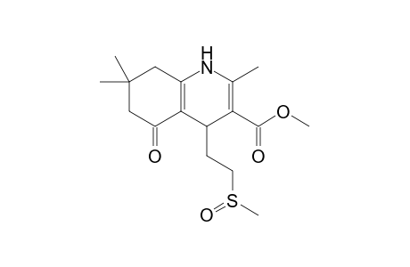 2,7,7-trimethyl-4-(2-methylsulfinylethyl)-5-oxo-1,4,6,8-tetrahydroquinoline-3-carboxylic acid methyl ester