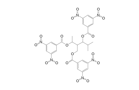 4-{3',5'-Dinitrobenzyloxy)-3-[(3',5'-dinitrobenzoyloxy)methyl]-5-methylhexan-2-yl 3,5-dinitrobenzoate