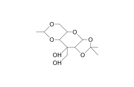4,6-O-Ethylidene-1,2-O-isopropylidene-3-C-hydroxymethyl.alpha.-D-glucopyranose