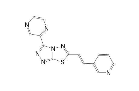[1,2,4]triazolo[3,4-b][1,3,4]thiadiazole, 3-pyrazinyl-6-[(E)-2-(3-pyridinyl)ethenyl]-