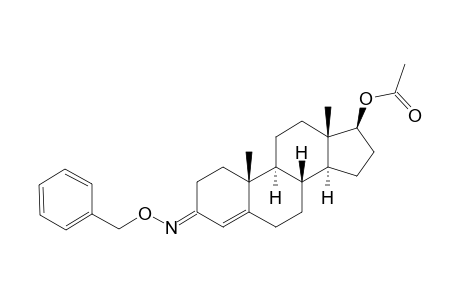 (ANTI)-17-BETA-ACETOXY-4-ANDROSTEN-3-O-BENZYLOXIME