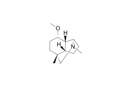 (1.beta.,4.beta.,7.beta.,8.beta.,9.alpha.)-9-Methoxy-1,3-dimethyl-3-azatricyclo[5.4.0.0(4,8)]undecane