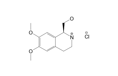 (S)-7-HYDROXYMETHYL-2,3-DIMETHOXY-7,8,9,10-TETRAHYDROISOQUINOLINE-CHLORIDE
