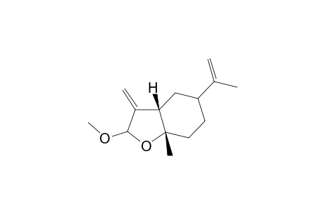 8-Methoxy-6-methyl-3-(1-methylethenyl)-9-methylidene-7-oxabicyclo[4.3.0]nonane
