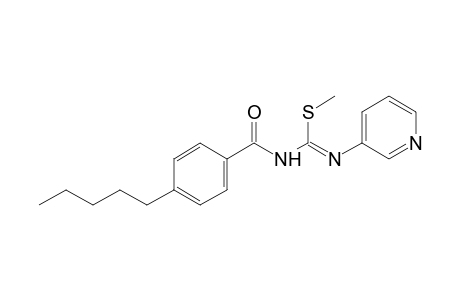 2-methyl-3-(p-pentylbenzoyl)-1-(3-pyridyl)-2-thiopseudourea