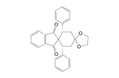 cis-3',5'-Diphenyldispiro[1,3-dioxolane-2,1'-cyclohexane-4',2"-[2H]-indene]-1",3"-dione
