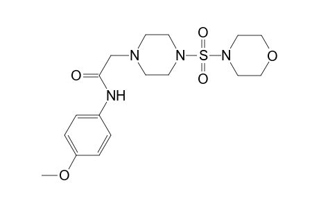 1-Pyrazineacetamide, hexahydro-N-(4-methoxyphenyl)-4-(4-morpholinylsulfonyl)-