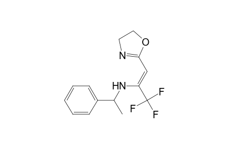 (Z)-1-(4,5-dihydro-1,3-oxazol-2-yl)-3,3,3-trifluoro-N-(1-phenylethyl)prop-1-en-2-amine