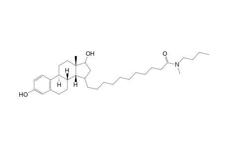 N-Butyl,N-methyl-11-(3',17'.beta.-dihydroxy-1',3',5'(10')-estratrien-15'(.alpha.,beta.)-yl)undecanamide
