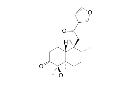 3,12-DIOXO-15,16-EPOXY-4-HYDROXYCLERODA-13(16),14-DIENE